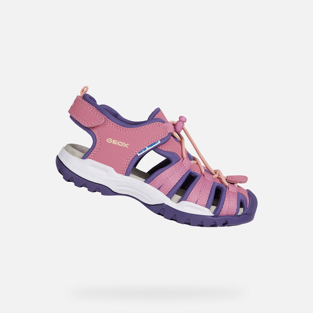 Geox Sandals Pink/Purple Borealis - Geox Girls Shoes - LHQRXD471